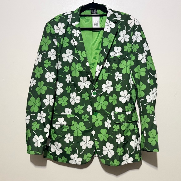 Green Clover Men's Blazer - Picture 1 of 3